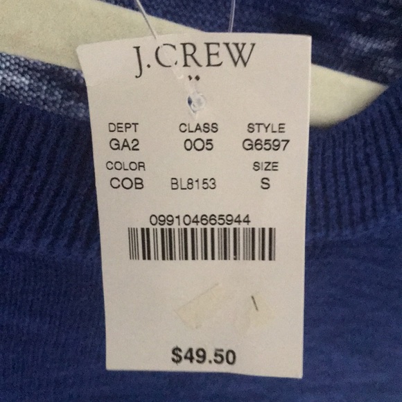 J crew NWT blue top never worn - Picture 4 of 4